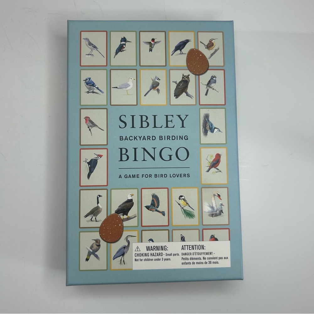 Sibley Backyard Birding Bingo Game - Blue Box